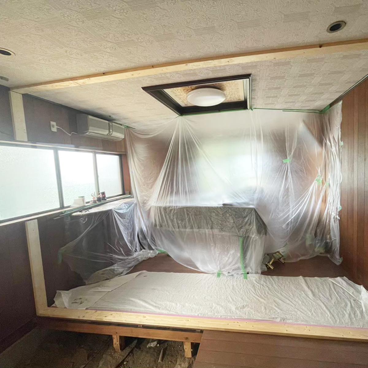 一部屋を二部屋にリフォーム｜間仕切り壁で部屋を増やす施工事例